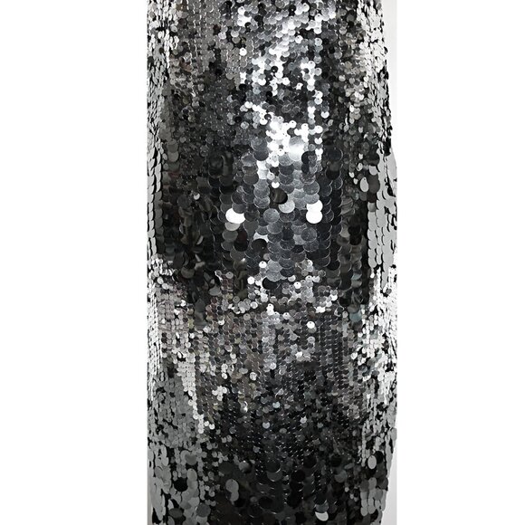 Avec Les Filles Spaghetti Strap Sparkling Sequin Paillette Party Dress sz 12 - Picture 2 of 13